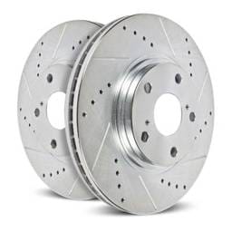 New Cross-Drilled Brake Disc Compatible With Buick Oldsmobile Riviera Luxury 6 Cyl 3.8L Cutlass