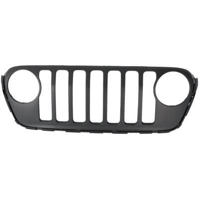 New Black Grille Assembly Compatible With Jeep Wrangler Sport S 4Xe 4 Cyl 2.0L Gladiator Willys 6