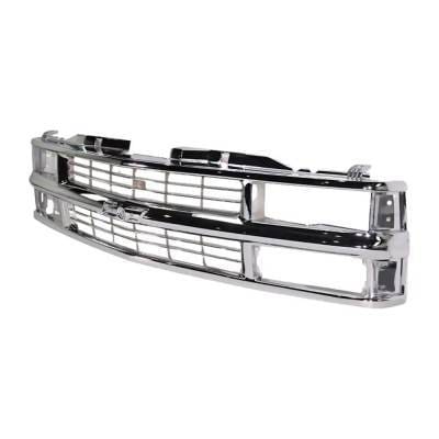 New Cross Bar Grille Assembly Compatible With Chevrolet K3500 Ls 8 Cyl 7.4L Tahoe Lt 8 Cyl 6.5L thumbnail 5