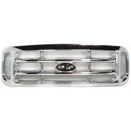 New Cross Bar Grille Assembly Compatible With Ford F-550 Super Duty Xl 8 Cyl 7.3L F-350 Super Duty