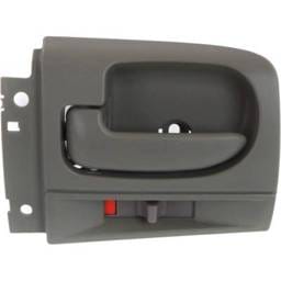 Front Driver Side Interior Door Handle Compatible With 2001-2004 Dodge Dakota Gray With Lock Button