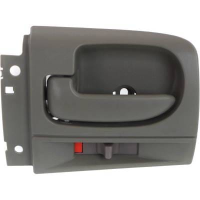 Front Driver Side Interior Door Handle Compatible With 2001-2004 Dodge Dakota Gray With Lock Button