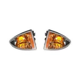 New Pair Of Turn Signal Light Compatible With Chevrolet Cavalier 2000-02 Gm2520179 22667009 22667010