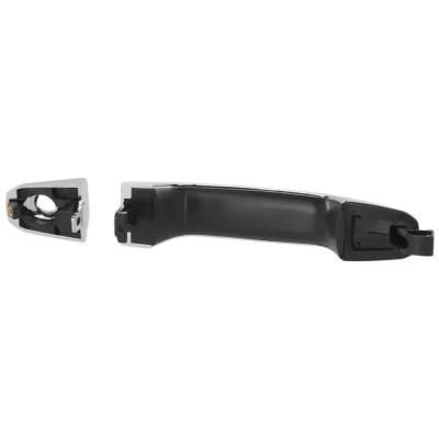 Driver Side Front Exterior Door Handle Compatible With 2014-2022 Chevrolet Silverado Chrome With Key thumbnail 11