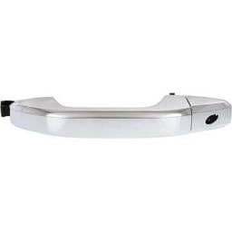 Front Driver Side Exterior Door Handle Compatible With 2014-2022 Chevrolet Silverado Chrome With Key