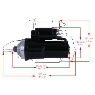 Marine Gear Reduction Starter Compatible With Crusader 454 Mercruiser 420 425 450 Gm 7.4L V8 thumbnail 15
