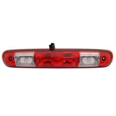 New Clear & Red Third Brake Light Compatible With Chevrolet Gmc Hummer Silverado 1500 Lt 8 Cyl 6.0L