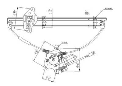 New Front Right Window Regulator Compatible With 2000-2006 Nissan Sentra 88237 Wl44132 742-504 thumbnail 2