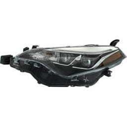 Headlight Compatible With 2017-2019 Toyota Corolla 1.8L I4 Left Driver Side Halogen Rt10010020q