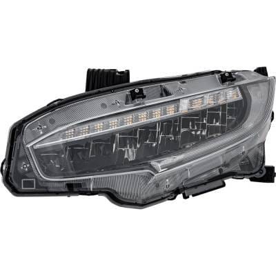 Headlight Compatible With 2020-2021 Honda Civic 2.0L 1.5L I4 K20c2 L15b7 K20c1 Left Driver Side Led