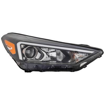 Headlight Compatible With 2019-2021 Hyundai Tucson 2.0L 2.4L I4 Right Passenger Side Halogen