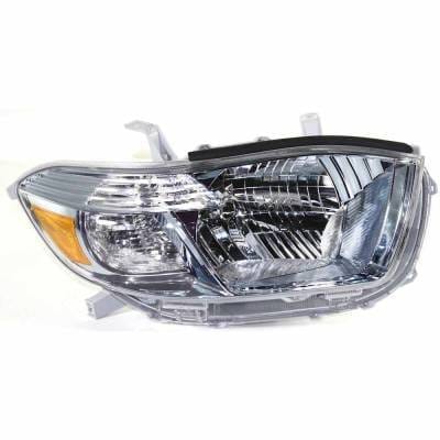 Headlight Compatible With 2008-2010 Toyota Highlander 2.7L 3.5L I4 Right Passenger Side Halogen thumbnail 3
