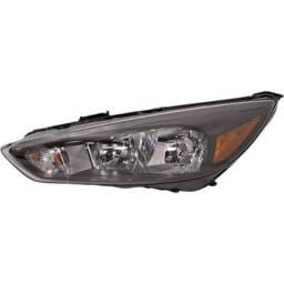 Headlight Compatible With 2015-2018 Ford Focus 2.0L 1.0L I4 Ti-Vct Ecoboost Left Driver Side Halogen