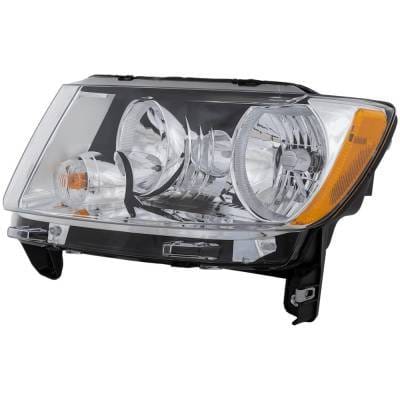 Headlight Compatible With 2011-2013 Jeep Compass 2.0L 2.4L I4 Ecn Ed3 Left Driver Side Halogen