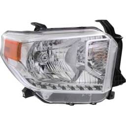 Headlight Compatible With 2014-2015 Toyota Tundra 4.0L 4.6L V6 Right Passenger Side Halogen