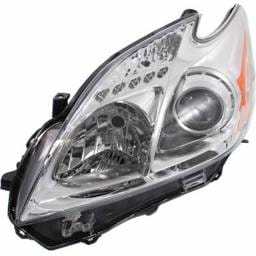 Headlight Compatible With 2012-2015 Toyota Prius 1.8L I4 Left Driver Side Halogen Rept100358 134Hp