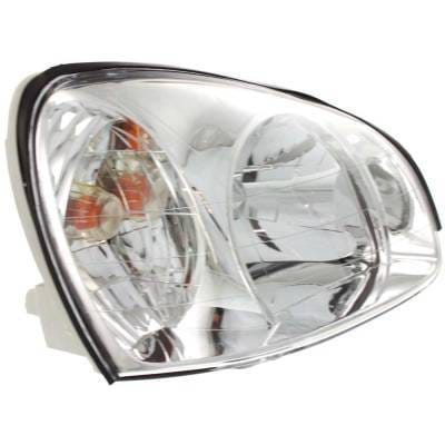 Headlight Compatible With 2003 Hyundai Santa Fe 2.4L 2.7L I4 Right Passenger Side Halogen H100141 thumbnail 5
