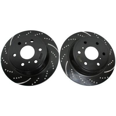 New Dimpled Brake Disc Compatible With Chevrolet Suburban Ls 8 Cyl 5.3L Tahoe Lt 8 Cyl 5.3L Suburban thumbnail 7