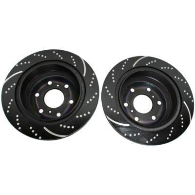 New Dimpled Brake Disc Compatible With Chevrolet Suburban Ls 8 Cyl 5.3L Tahoe Lt 8 Cyl 5.3L Suburban thumbnail 9