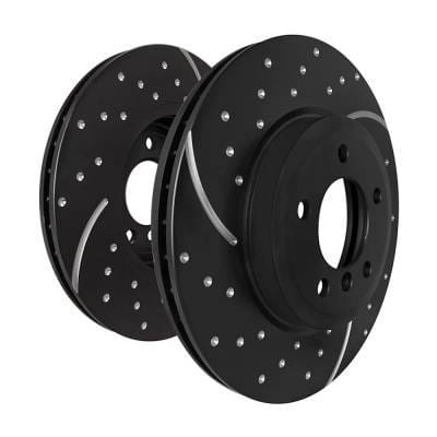 New Dimpled Brake Disc Compatible With Chevrolet Silverado 1500 Ltz 8 Cyl 6.2L Suburban Ls 8 Cyl thumbnail 13
