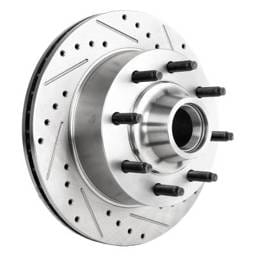 New Cross-Drilled Brake Disc Compatible With Ford F-150 Base 8 Cyl 4.6L 2000 2-Wheel Abs, Rwd, 8