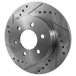 New Cross-Drilled Brake Disc Compatible With Chevrolet K1500 Suburban Ls 8 Cyl 5.7L K1500 Ls 8 Cyl