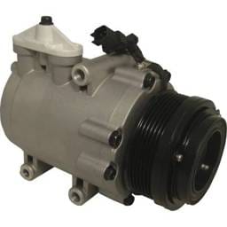 New 6-Groove Pulley A/C Compressor Compatible With Ford Crown Victoria Lwb 8 Cyl 4.6L E-350 Super