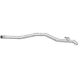New Aluminized Steel Tail Pipe Compatible With Dodge Freightliner Sprinter 3500 Base 5 Cyl 2.7L