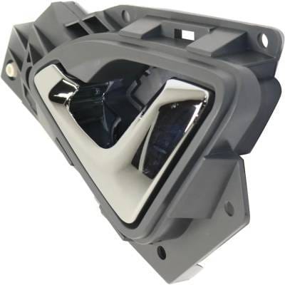 Front Driver Side Interior Door Handle Compatible With 2005-2010 Honda Odyssey Gray Bezel Chrome thumbnail 3