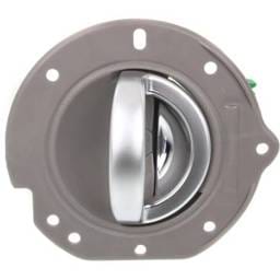 Front Left (Driver Side) Interior Door Handle Compatible With 2002-2007 Jeep Liberty Beige Bezel