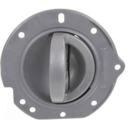 Front Driver Side Interior Door Handle Compatible With 2002-2007 Jeep Liberty Gray With Lock Button