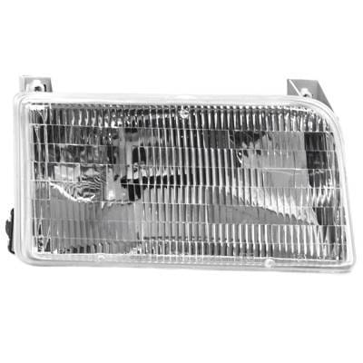 Headlight Assembly Right Passenger Side Compatible With 1992-1997 Ford F-250 Hd Bronco F-150 F-250