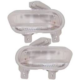 New Pair Of Front Parking Lights Compatible With Jeep Renegade Sport Utility 4-Door 2019-2023 By