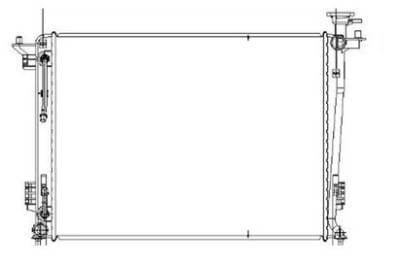 New Radiator Assembly Compatible With Hyundai 10-13 Tucson 253102S550 Hy3010168 253102F550