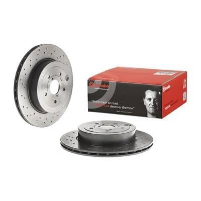 New Cross-Drilled Brake Disc Compatible With Subaru Wrx Sti Base Wrx Sti Limited Wrx Sti Type Ra