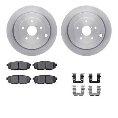 New Plain Surface Brake Disc And Pad Kit Compatible With Subaru Tribeca Premium 6 Cyl 3.6L Tribeca