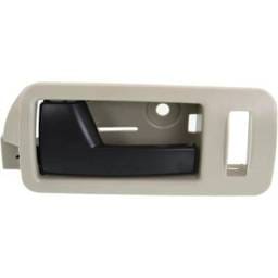 Front Driver Side Interior Door Handle Compatible With 2005-2014 Ford Mustang Beige Bezel With Black