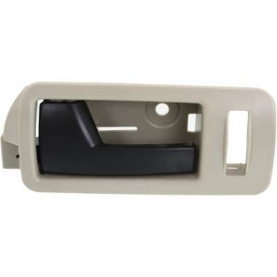 Front Left (Driver Side) Interior Door Handle Compatible With 2005-2014 Ford Mustang Beige Bezel