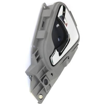 Front Driver Side Interior Door Handle Compatible With 2005-2010 Honda Odyssey Gray Bezel Chrome thumbnail 5