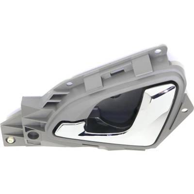 Front Driver Side Interior Door Handle Compatible With 2005-2010 Honda Odyssey Gray Bezel Chrome thumbnail 7