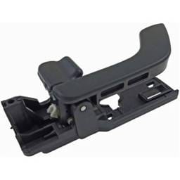 Front Driver Side Interior Door Handle Compatible With 2003-2008 Hyundai Tiburon Black With Lock