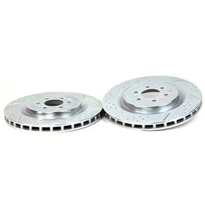 New Zinc-Plated Brake Disc And Pad Kit Compatible With Cadillac Chevrolet Corvette Z06 8 Cyl 7.0L thumbnail 9
