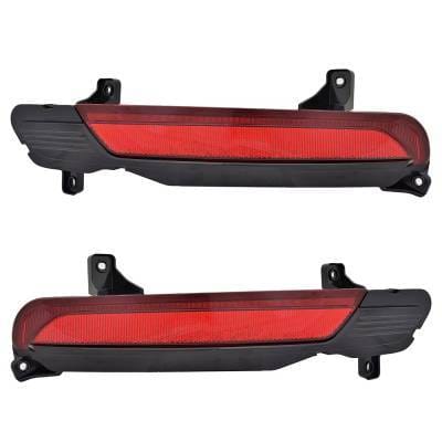 New Pair Of Reflector Lights Compatible With Kia Telluride Ex Sx Sport Utility 4-Door 2020-2022 By