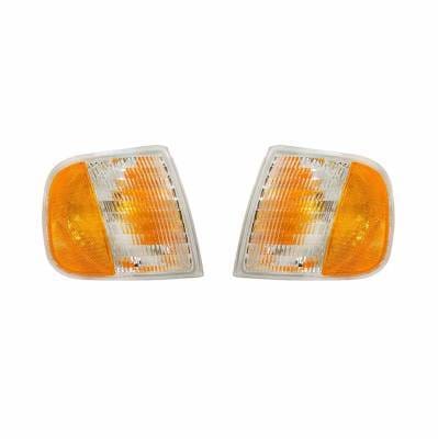 New Front Turn Signal Light Pair Compatible With Ford F-150 1997 Fo2521132 Fo2520132 F65z 13201 Ad