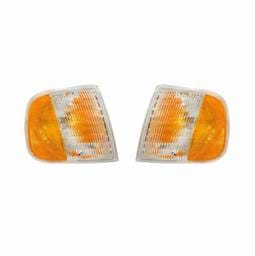 New Pair Of Front Turn Signal Lights Compatible With Ford F-250 1997 Fo2521132 Fo2520132 F65z 13201