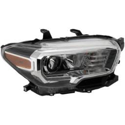 Headlight Compatible With 2016-2023 Toyota Tacoma 2.7L 3.5L I4 Right Passenger Side Halogen