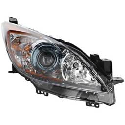 Headlight Compatible With 2012-2013 Mazda 3 Sport 3 2.0L 2.5L I4 Right Passenger Side Halogen