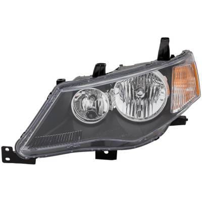 Headlight Compatible With 2007-2009 Mitsubishi Outlander 2.4L 3.0L I4 Left Driver Side Halogen