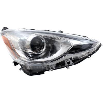 Headlight Compatible With 2015-2017 Toyota Prius C Right Passenger Side Halogen Rt10010007q