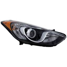 Headlight Compatible With 2013-2017 Hyundai Elantra Gt Right Passenger Side Halogen Reph100339q